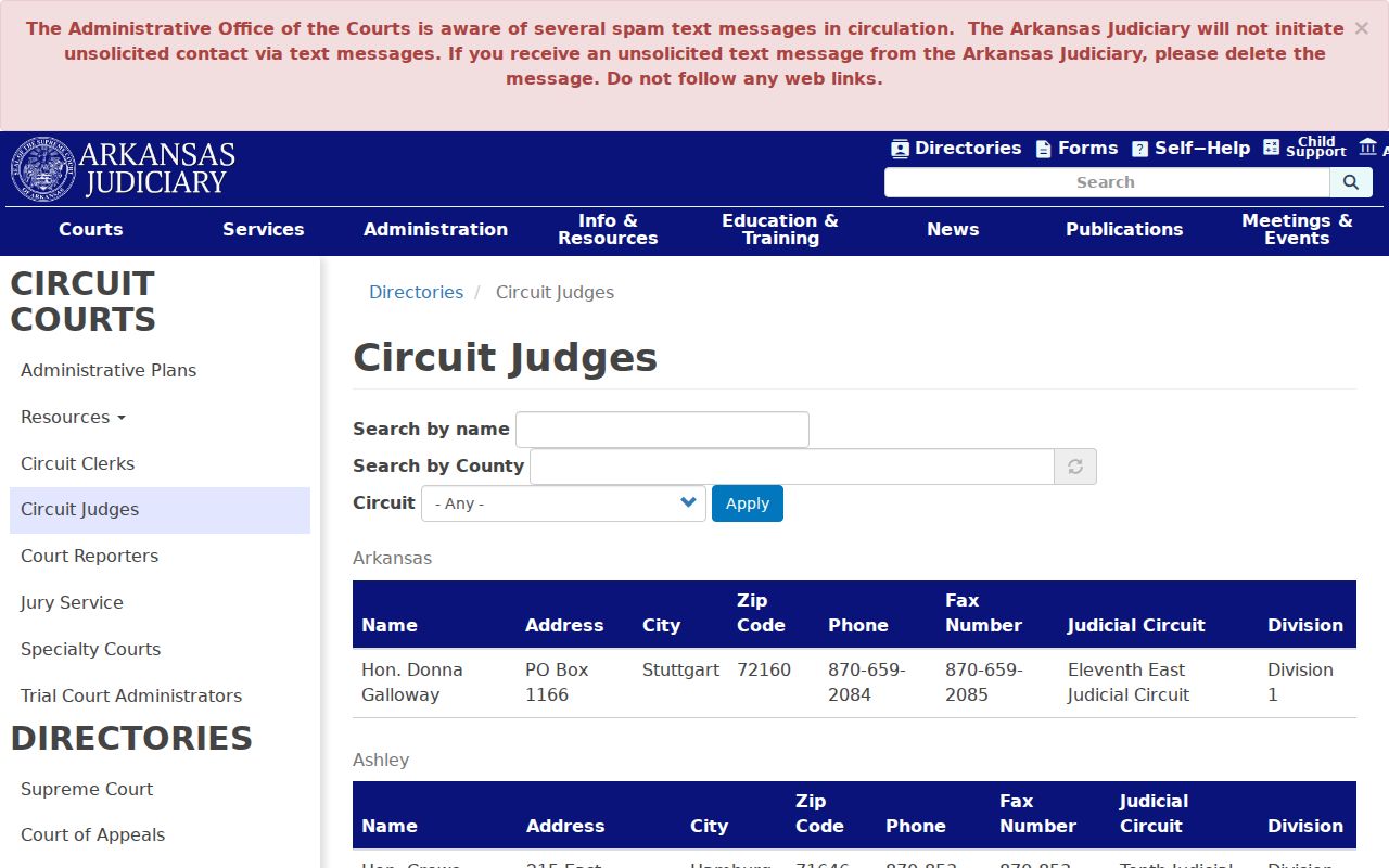 Marion County criminal docket Fourteenth Circuit judge directory