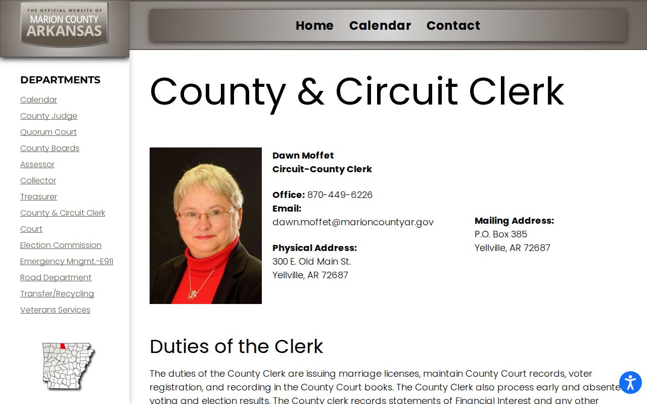 Marion County Circuit Clerk court docket and records information